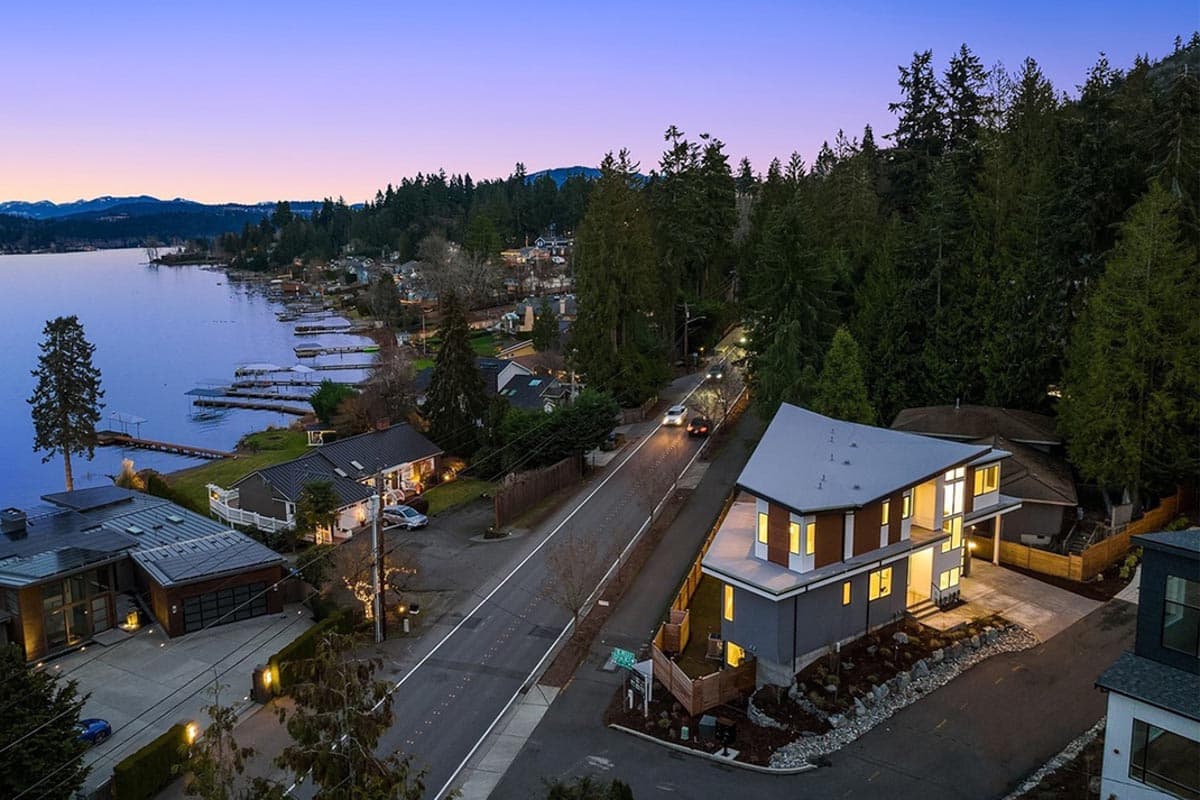 Plan 23940JD: 6 Bed Modern Home Plan for the Triangular Lot with Two Laundry Rooms  - Image #37 - Contemporary, Mid Century Modern, Modern, Northwest