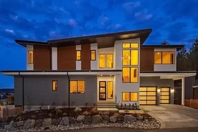 6 Bed Modern Home Plan for the Triangular Lot with Two Laundry Rooms 