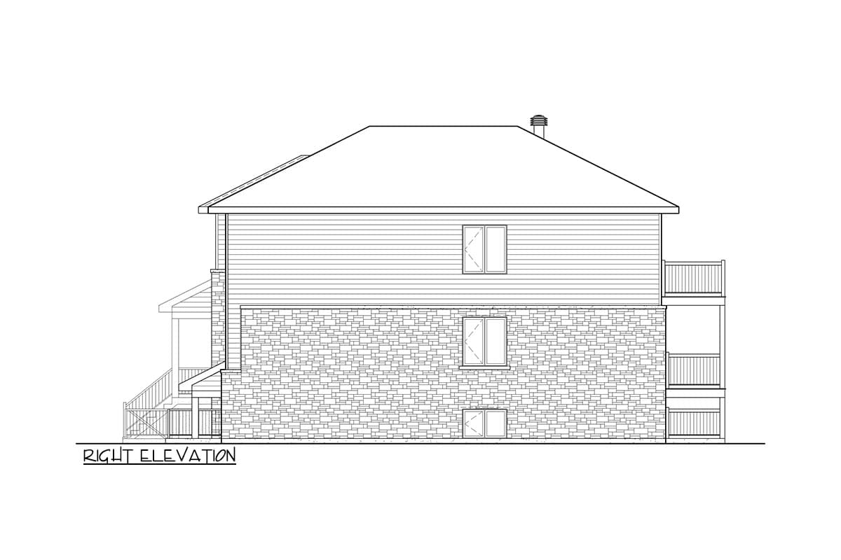 Plan 801140PM: Triplex House Plan with 3-Bed All-Floor Units Under 1400 Square Feet Each - Image #4 - Contemporary, Modern, Northwest
