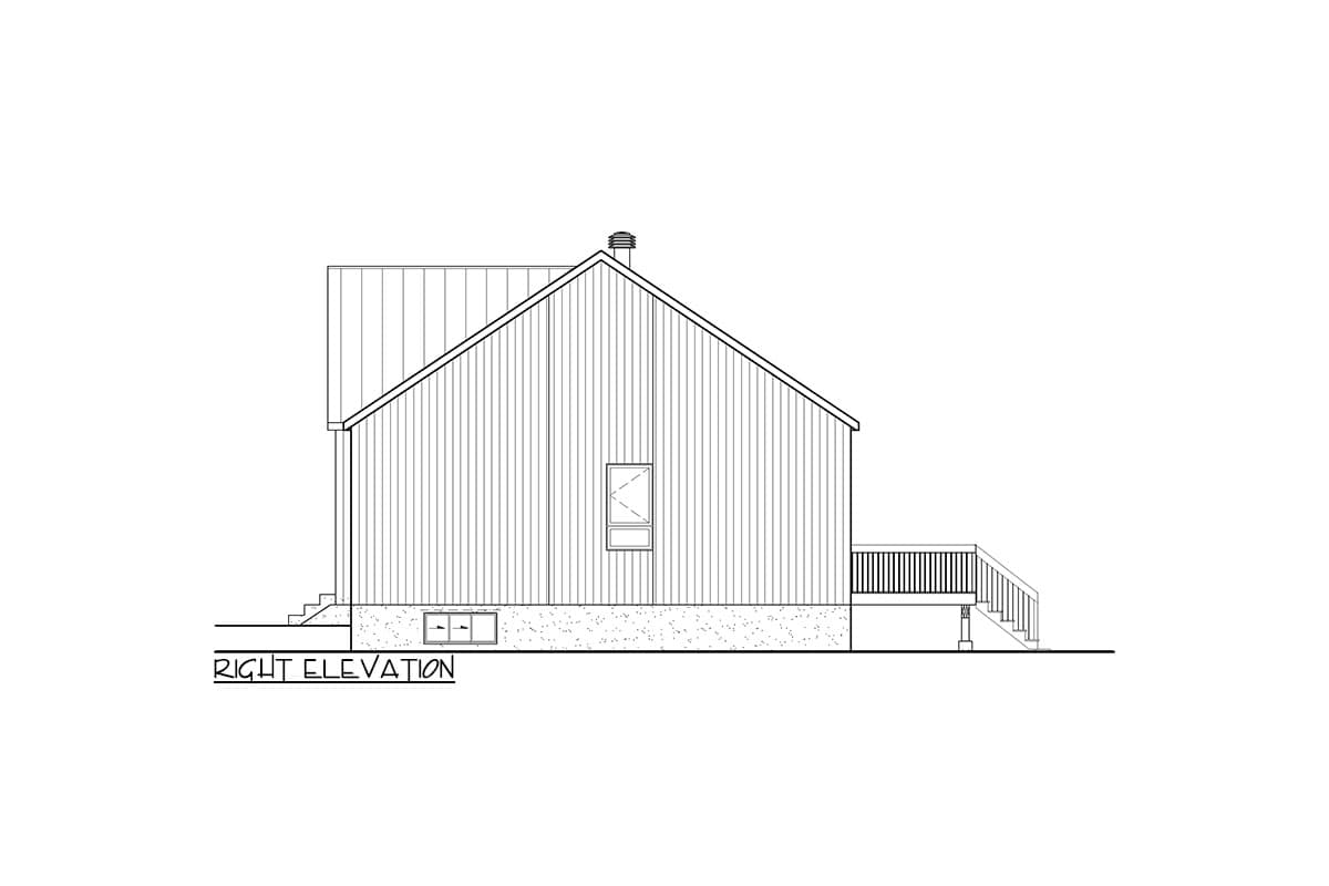 Plan 801141PM: One-Story Two Bedroom Contemporary European-Style House Plan Under 1100 Square Feet - Image #4 - Contemporary, European, Scandinavian