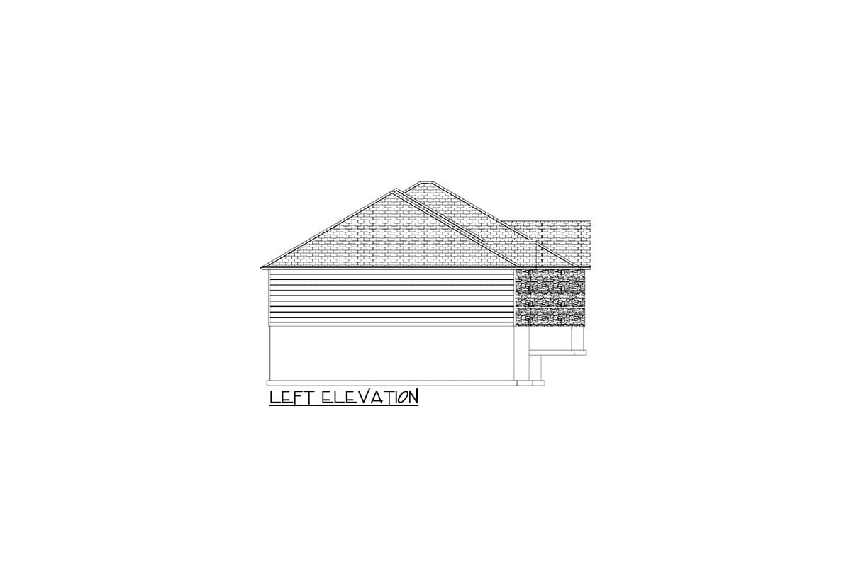 Plan 61460UT: 3-Bed Duplex House Plan with Matching 1900 Sq Ft Units - Image #13 - Country, Ranch, Traditional