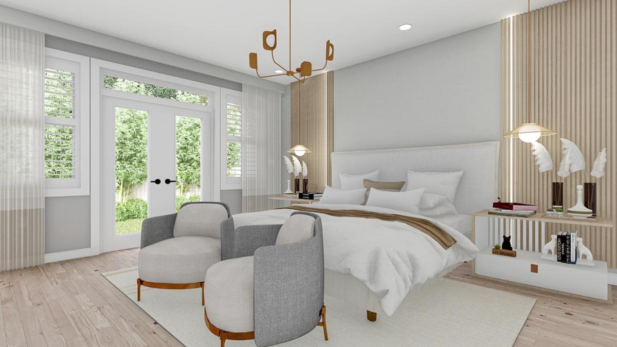 Plan 61460UT: 3-Bed Duplex House Plan with Matching 1900 Sq Ft Units - Image #8 - Country, Ranch, Traditional