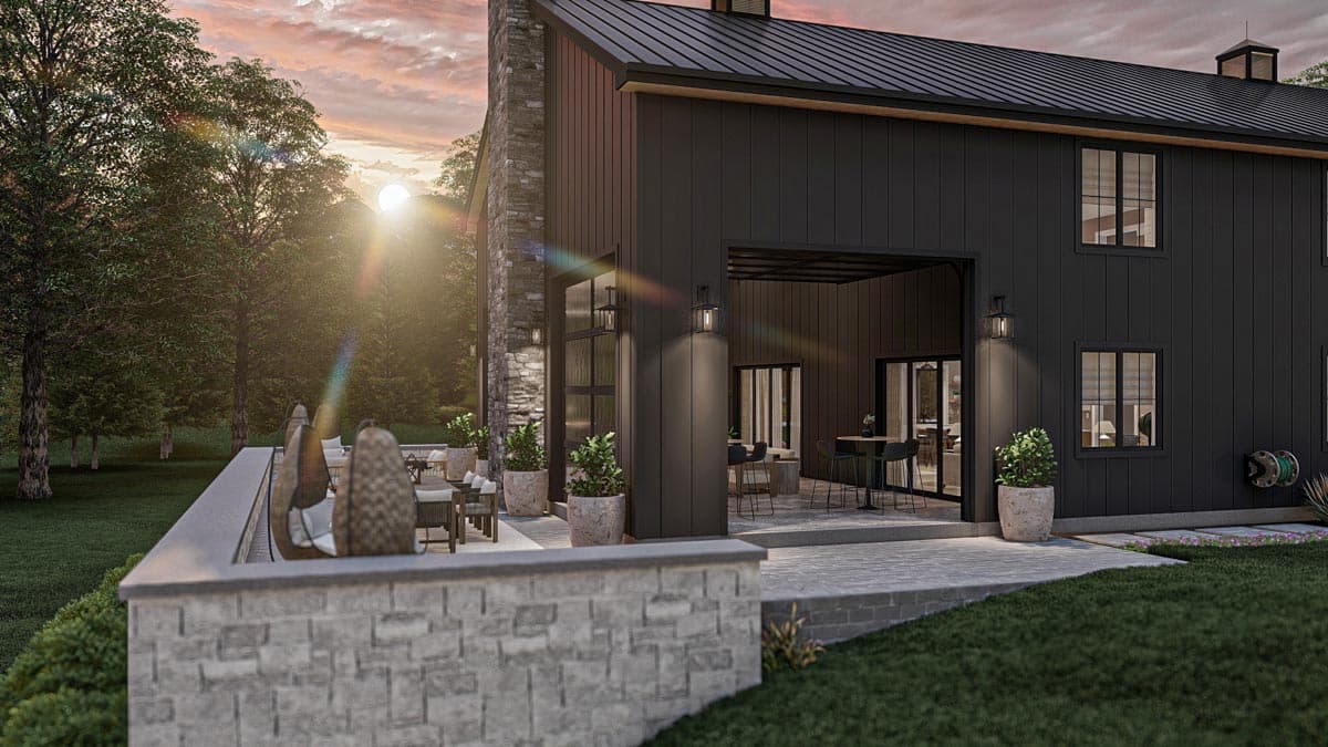Plan 623278DJ: 6-Bedroom Barndominium-Style Home Plan with 4-Seasons Room - Image #18 - Barndominium, Country, New American