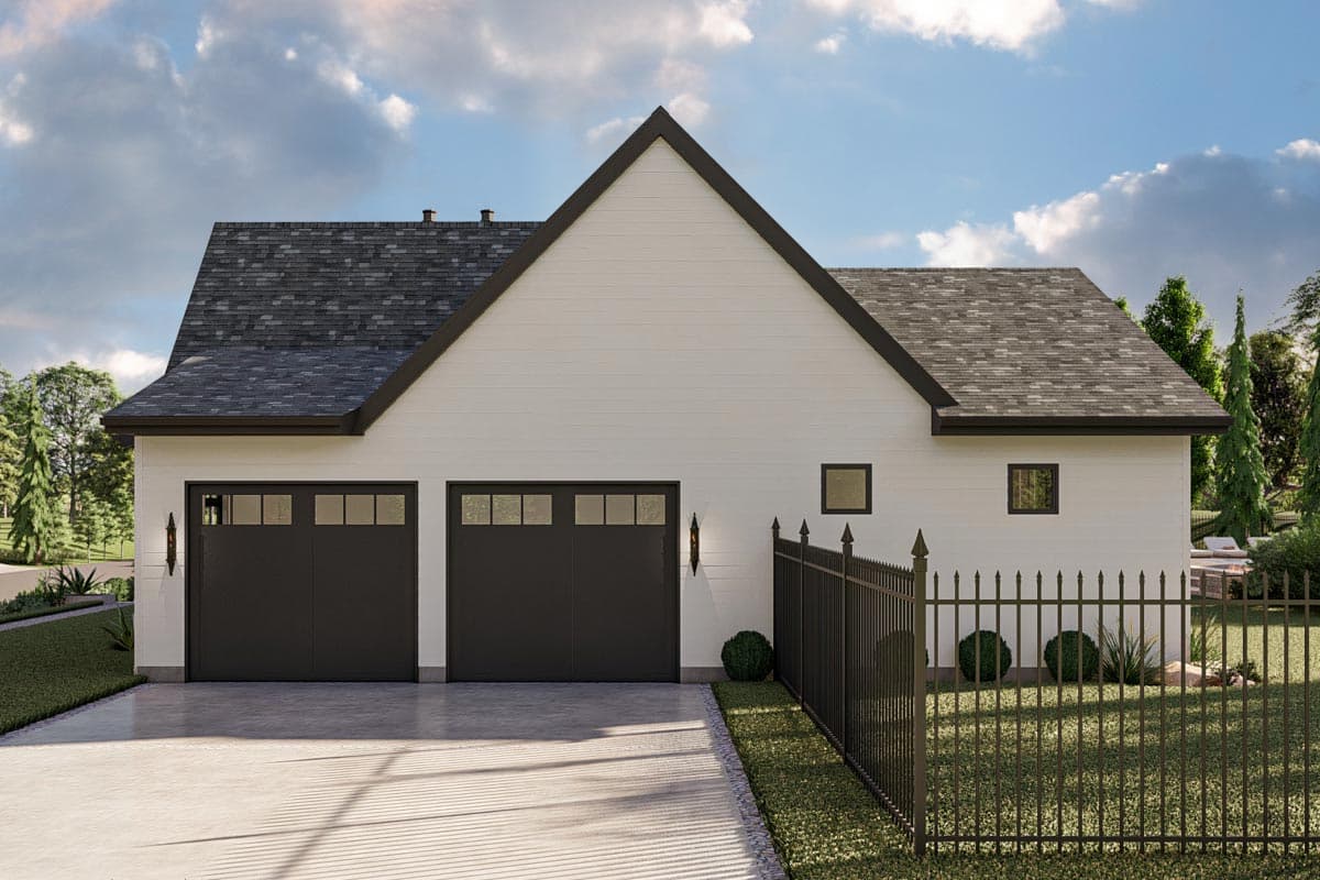 Plan 623279DJ: 3-Bed Modern Cottage Plan with Two Fireplaces and 2-Car Garage - 2028 Sq Ft - Image #7 - Cottage, Country, European, New American, Ranch, Transitional