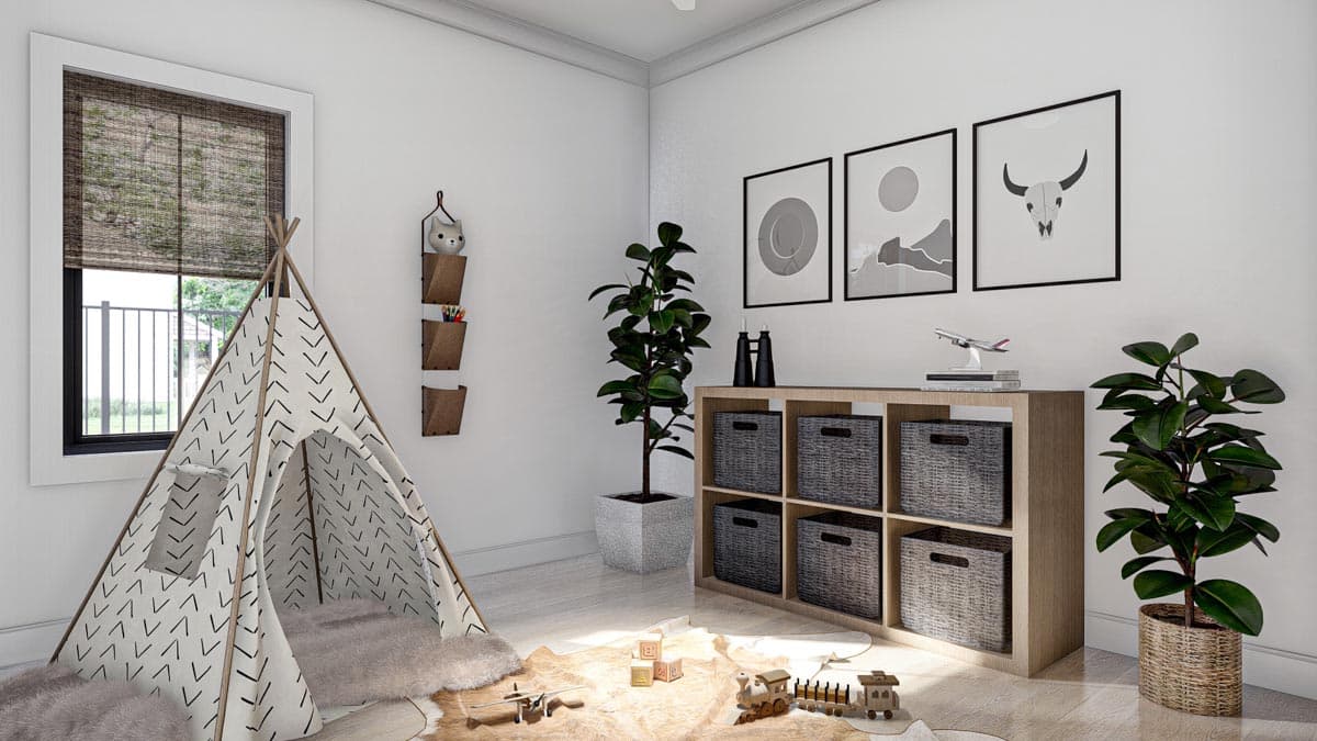 Plan 623280DJ: Modern Craftsman-Style Duplex House Plan with 3 Bed Units Under 1850 Square Feet - Image #10 - Craftsman, New American