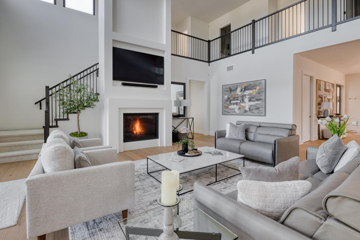 Plan 770514JME: Contemporary French Country Plan with Two-Story Great Room and Outdoor Fireplace - Image #8 - Contemporary, European, French Country, Transitional