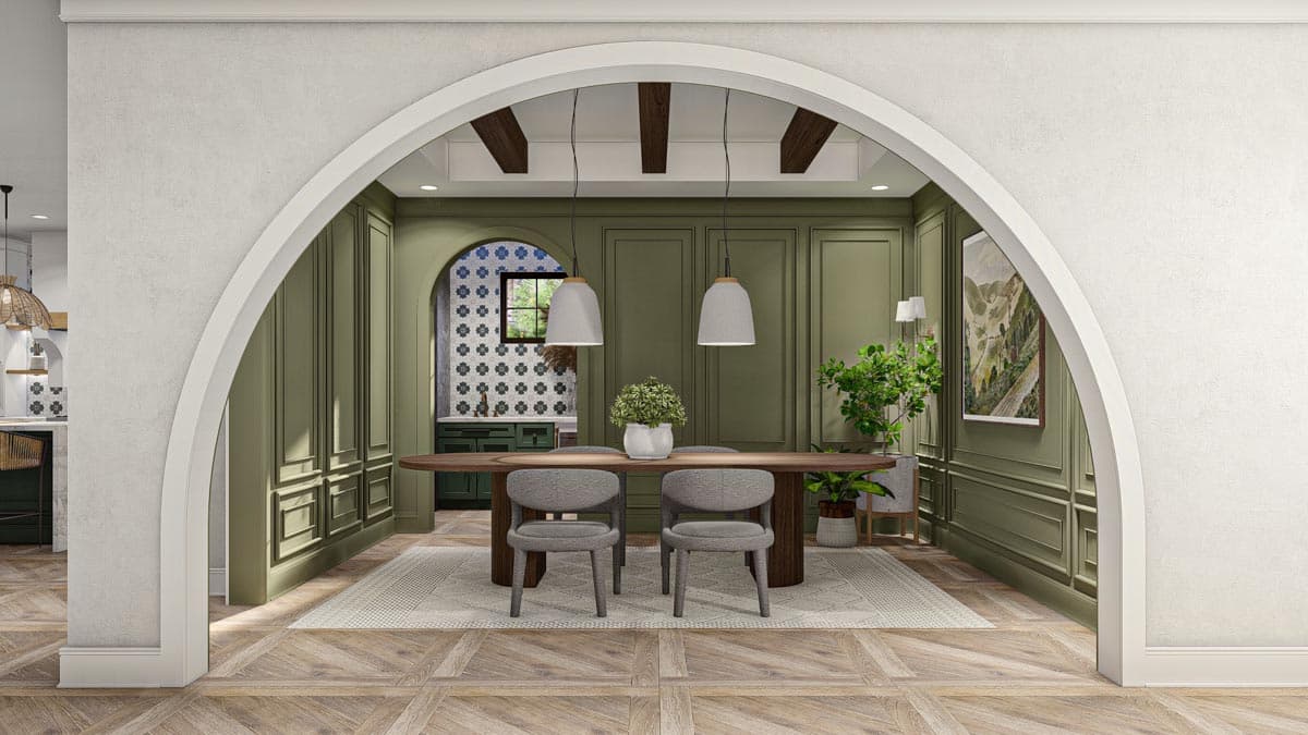 Plan 623281DJ: 4 Bed Southwest House Plan Under 3000 Sq Ft - Image #9 - Adobe , Southwest, Spanish