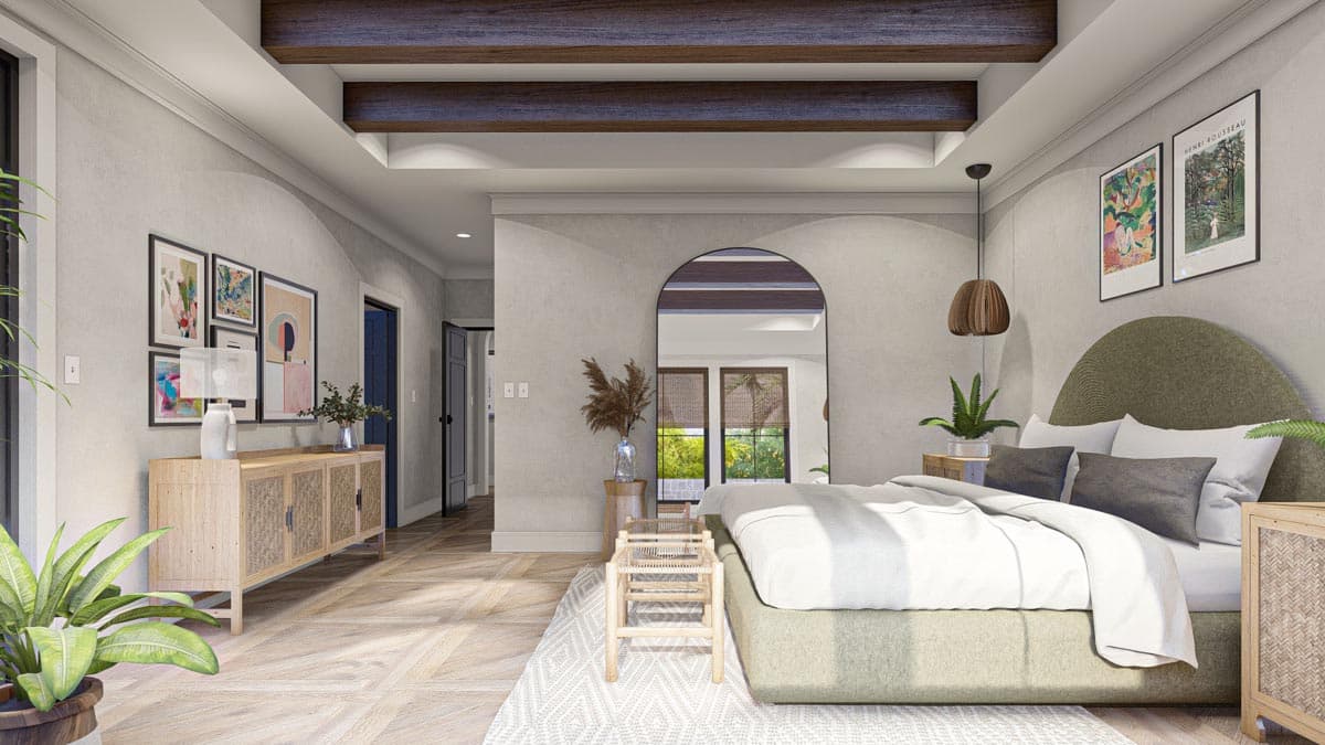 Plan 623281DJ: 4 Bed Southwest House Plan Under 3000 Sq Ft - Image #18 - Adobe , Southwest, Spanish