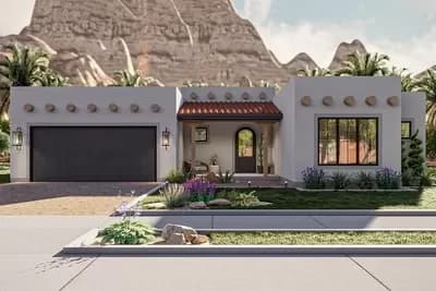 4 Bed Southwest House Plan Under 3000 Sq Ft
