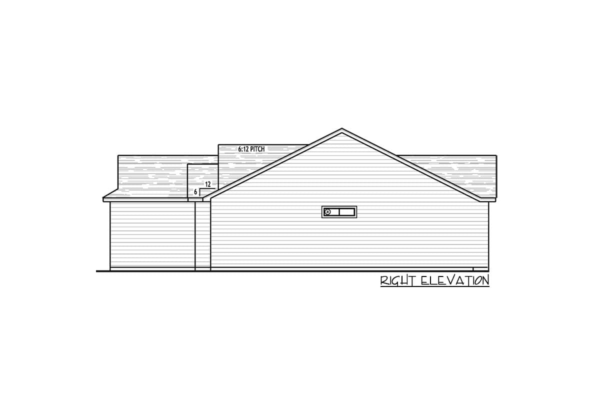 Plan 849017PGE: 1632 Sq Ft Traditional 4 Bed Ranch House Plan Under with Bedrooms To One Side - Image #5 - Ranch, Traditional