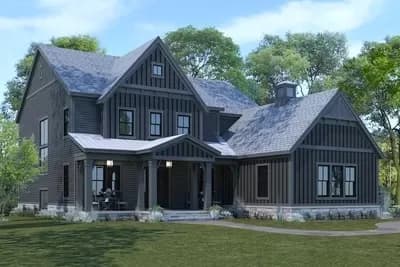 5-Bed Modern Farmhouse Plan with Lower Level Expansion - 3895 Sq Ft