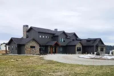 4,800 Square Foot Rustic Mountain Plan with Multiple Outdoor Gathering Areas