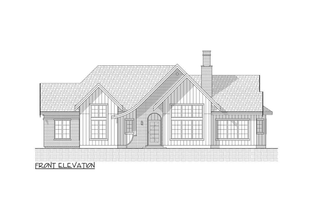 Plan 330013WLE: Transitional 3-Bed House Plan with Home Office and Pass-Thru Bar - Image #7 - Cottage, Country, European, Transitional