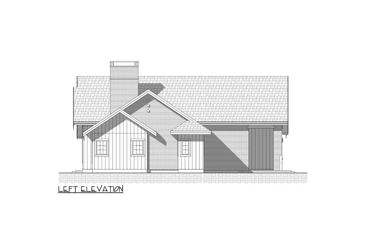 Plan 330013WLE: Transitional 3-Bed House Plan with Home Office and Pass-Thru Bar - Image #8 - Cottage, Country, European, Transitional