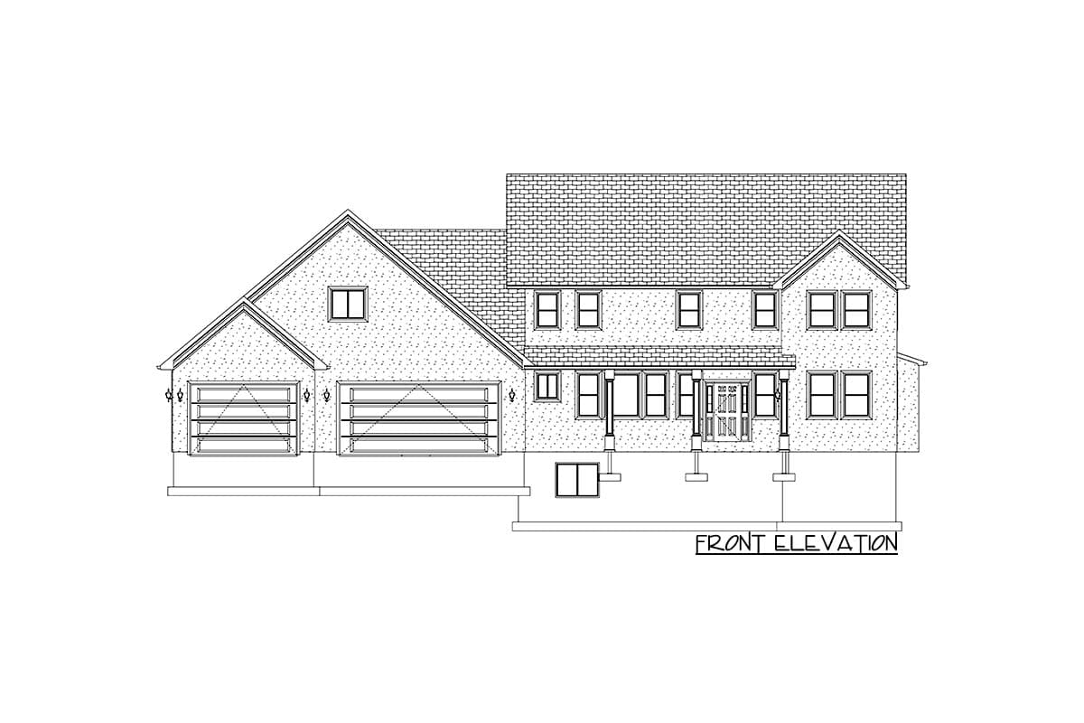 Plan 61241UT: Traditional 5 Bed Home Plan with RV Garage and Possible Lower Level ADU Apartment  - Image #28 - Country, Traditional