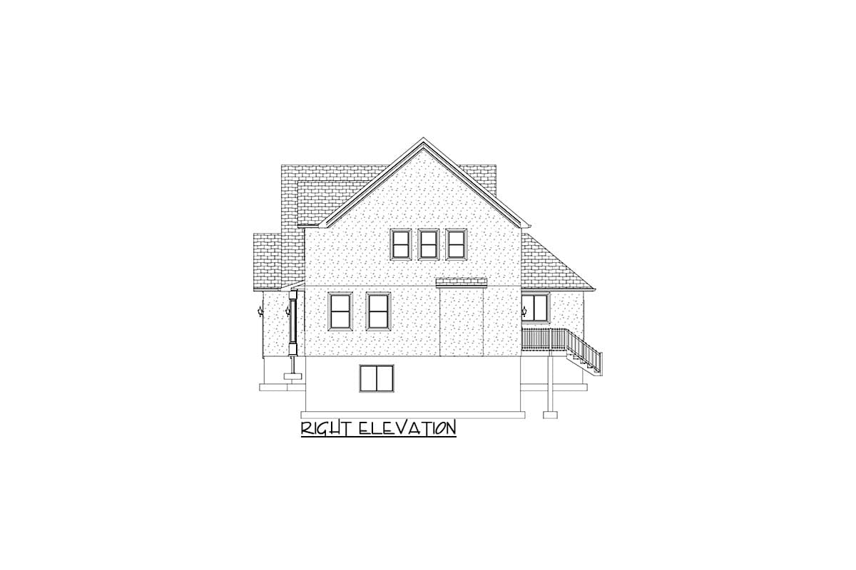 Plan 61241UT: Traditional 5 Bed Home Plan with RV Garage and Possible Lower Level ADU Apartment  - Image #31 - Country, Traditional