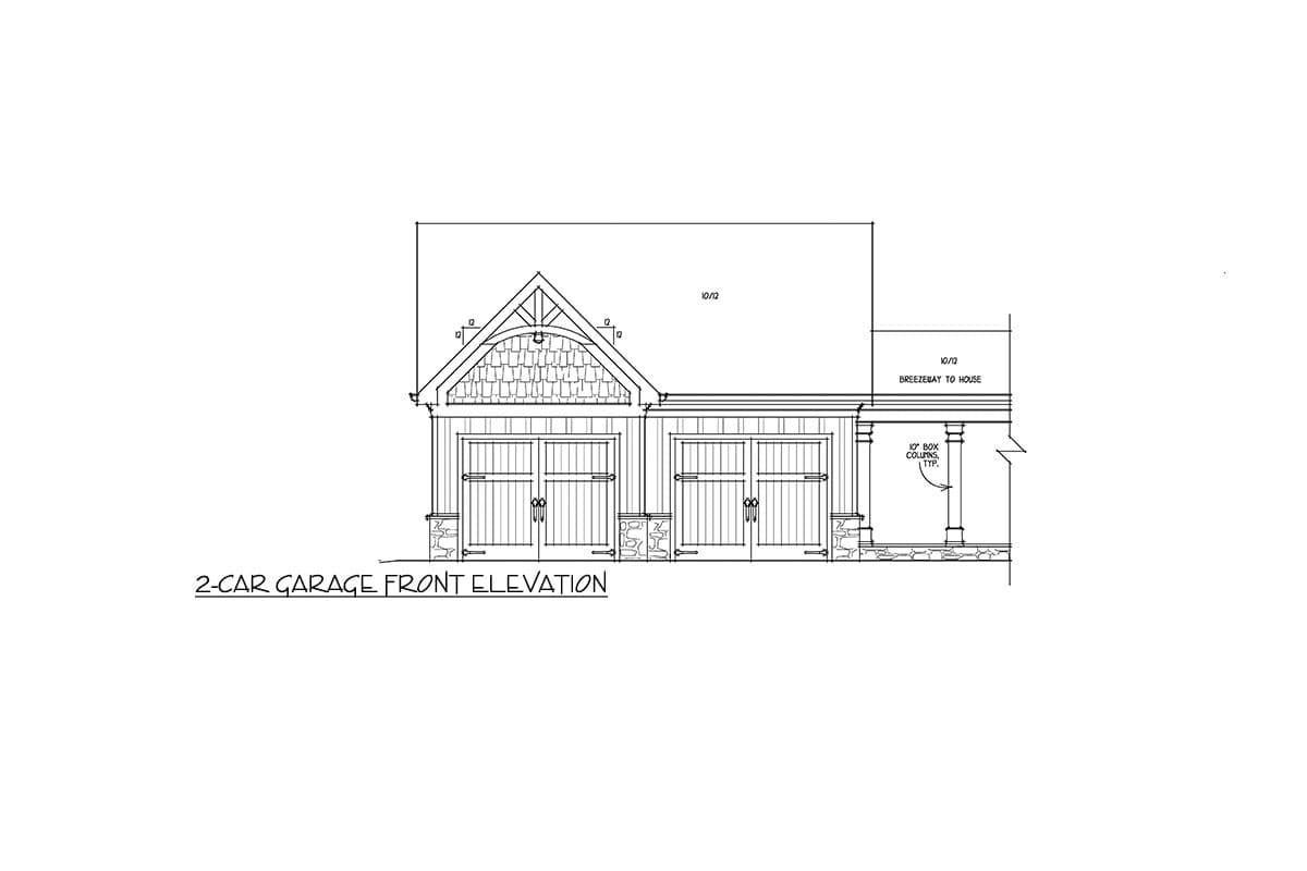 Plan 92391MX: 3-Bed Modern Craftsman House Plan with Outdoor Living Room - 2400 Sq Ft - Image #10 - Craftsman, Mountain, New American, Rustic