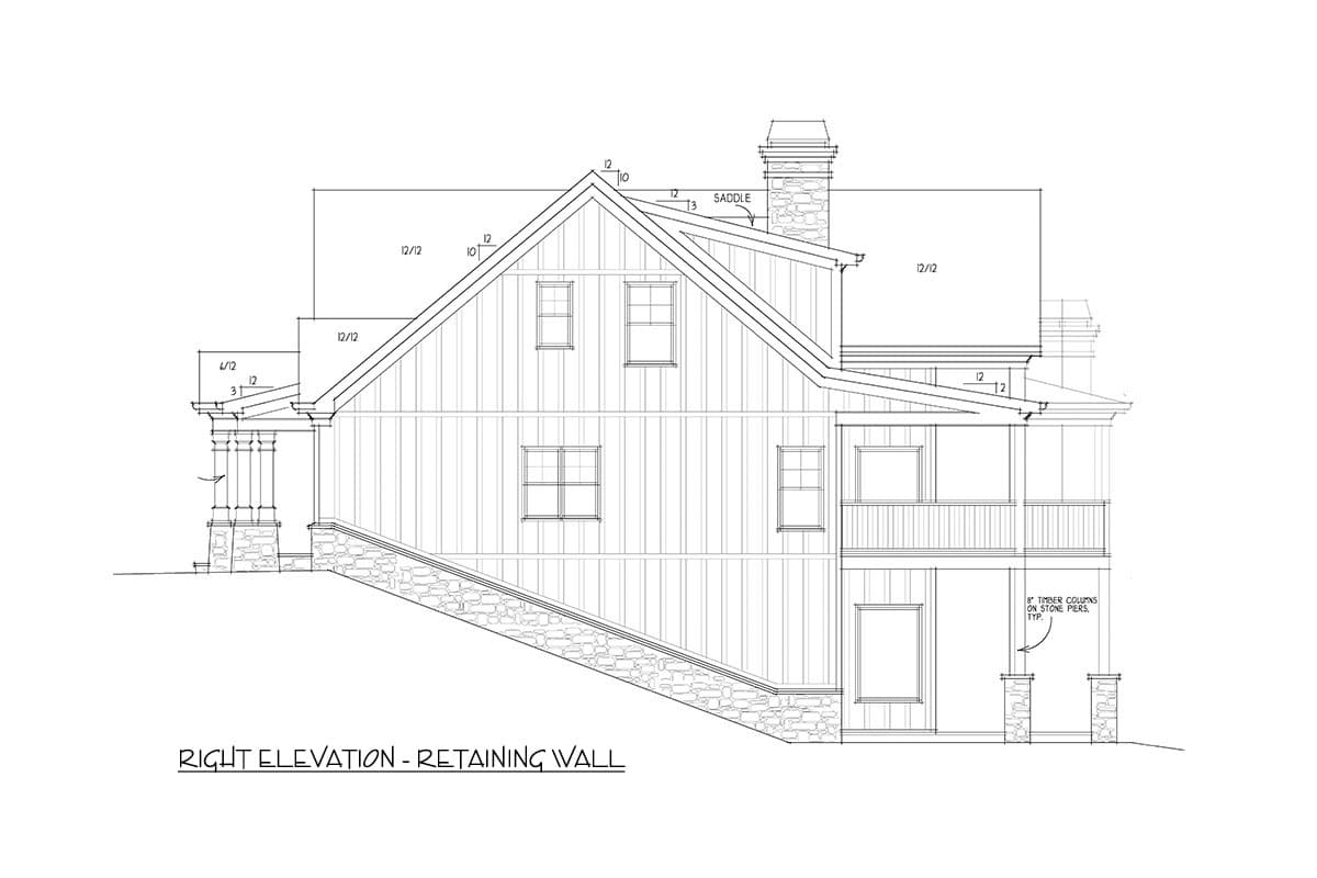 Plan 92391MX: 3-Bed Modern Craftsman House Plan with Outdoor Living Room - 2400 Sq Ft - Image #8 - Craftsman, Mountain, New American, Rustic