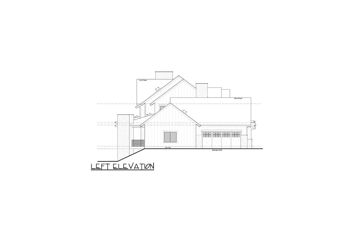 Plan 95219RW: Transitional Farmhouse Plan with Home Office and 4-Car Garage and Lower Level Expansion - Image #27 - Modern Farmhouse, New American, Transitional