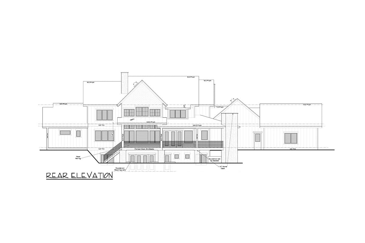 Plan 95219RW: Transitional Farmhouse Plan with Home Office and 4-Car Garage and Lower Level Expansion - Image #28 - Modern Farmhouse, New American, Transitional