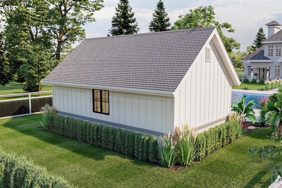 Plan 623283DJ: 362 Sq Ft Pool House with Covered Patio Outside and a Wet Bar - and More - Inside - Image #7 - Craftsman, New American