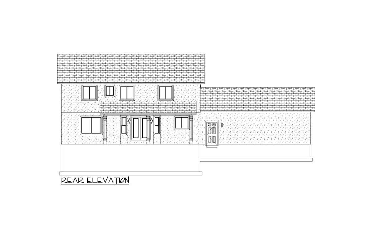 Plan 61237UT: 4-Bed Traditional House Plan Under 2200 Square Feet with Home Office and Expansion Possibilities - Image #29 - Colonial, Traditional
