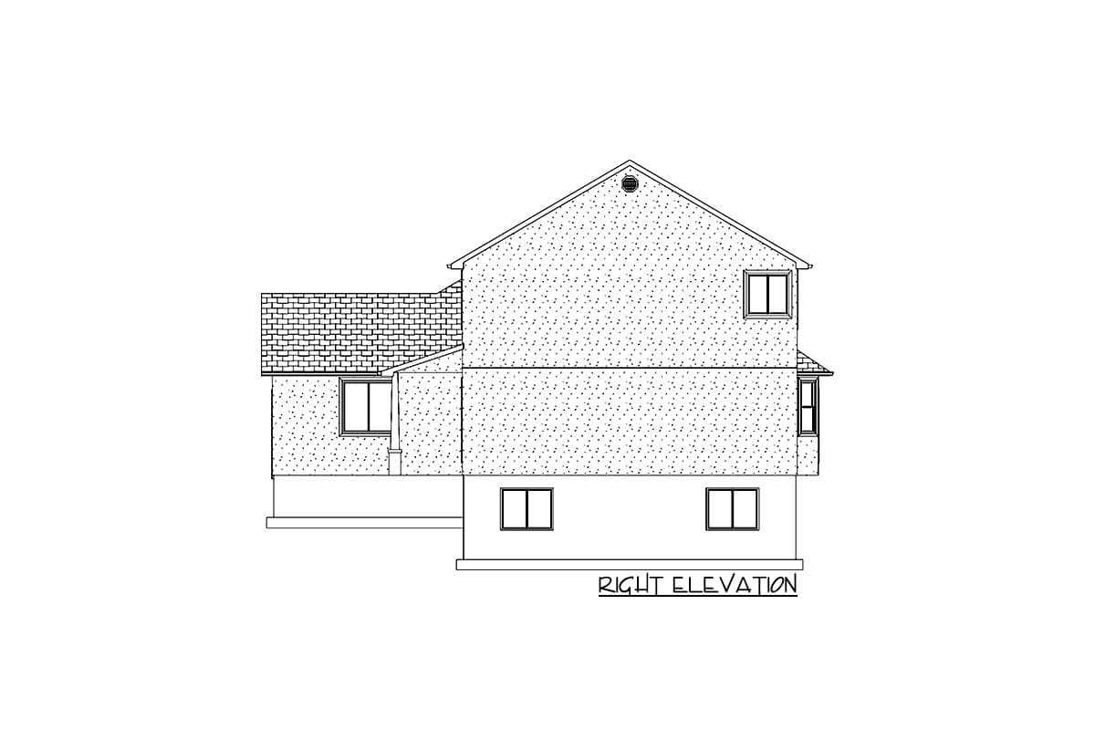 Plan 61238UT: 2641 Square Foot 2-Story House Plan with Home Office and Upstairs Laundry - Image #27 - Traditional