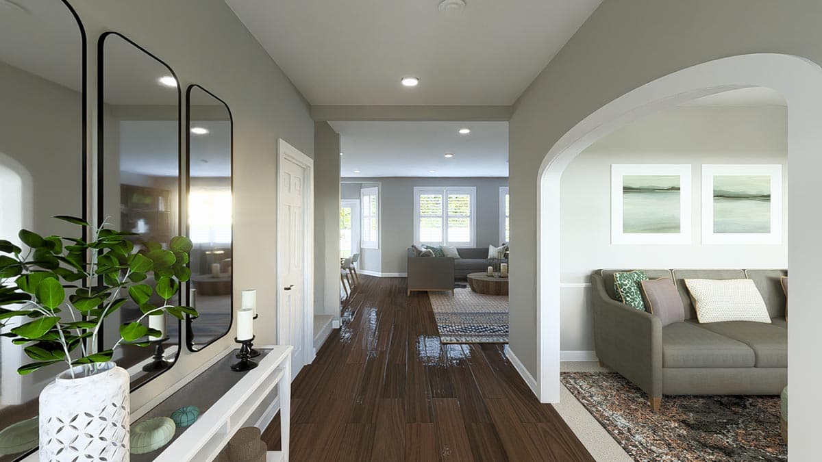 Plan 61238UT: 2641 Square Foot 2-Story House Plan with Home Office and Upstairs Laundry - Image #7 - Traditional