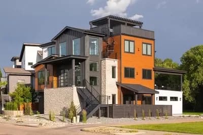 3-Level Modern Home Plan Under 2800 Square Feet with Office and Workshop Space