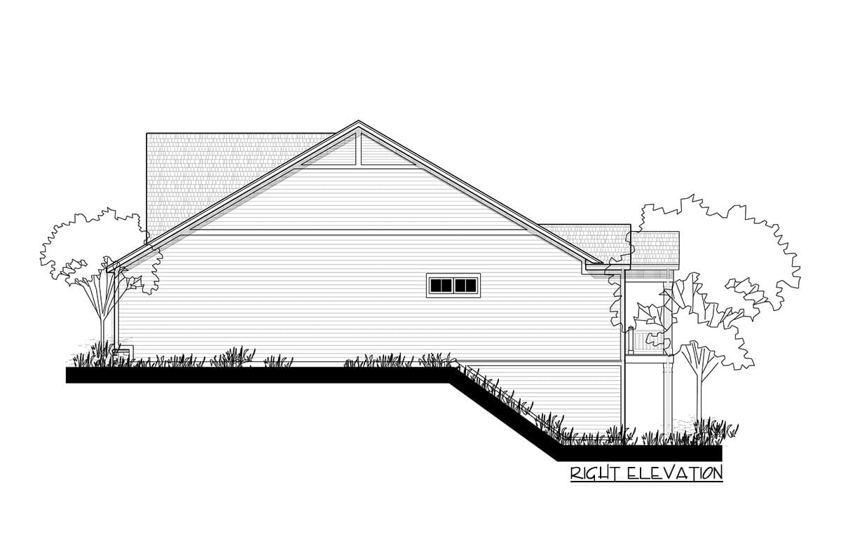 Plan 250107LRY: 3200 Craftsman-Style House Plan with Flex Room and Finished Walkout Basement - Image #5 - Country, Craftsman, New American, Southern