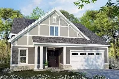 3200 Craftsman-Style House Plan with Flex Room and Finished Walkout Basement