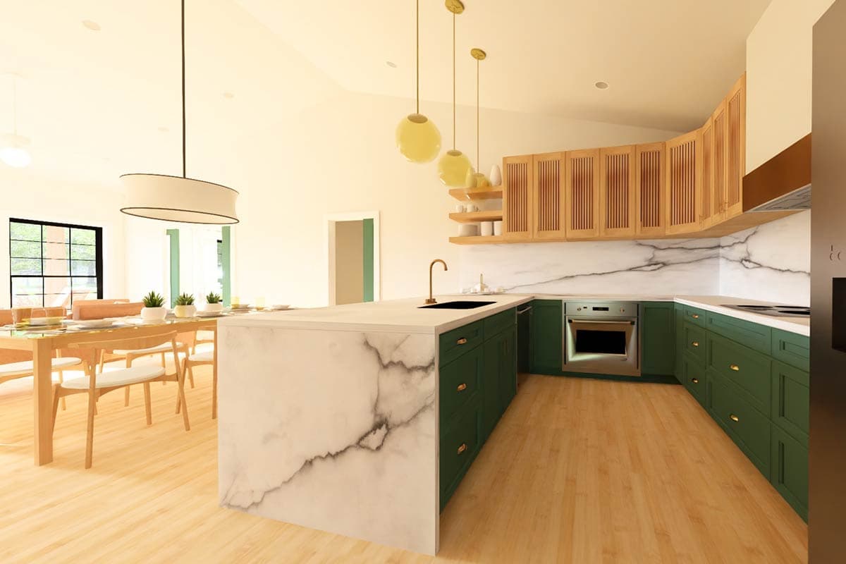 Plan 67768MG: New American House Plan with 3 Beds and 2-Car Garage - 1360 Sq Ft - Image #9 - Country, Craftsman, New American, Ranch