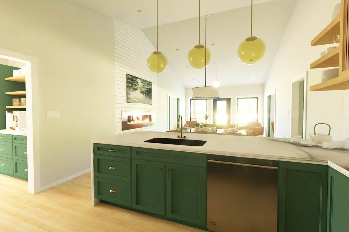 Plan 67768MG: New American House Plan with 3 Beds and 2-Car Garage - 1360 Sq Ft - Image #10 - Country, Craftsman, New American, Ranch