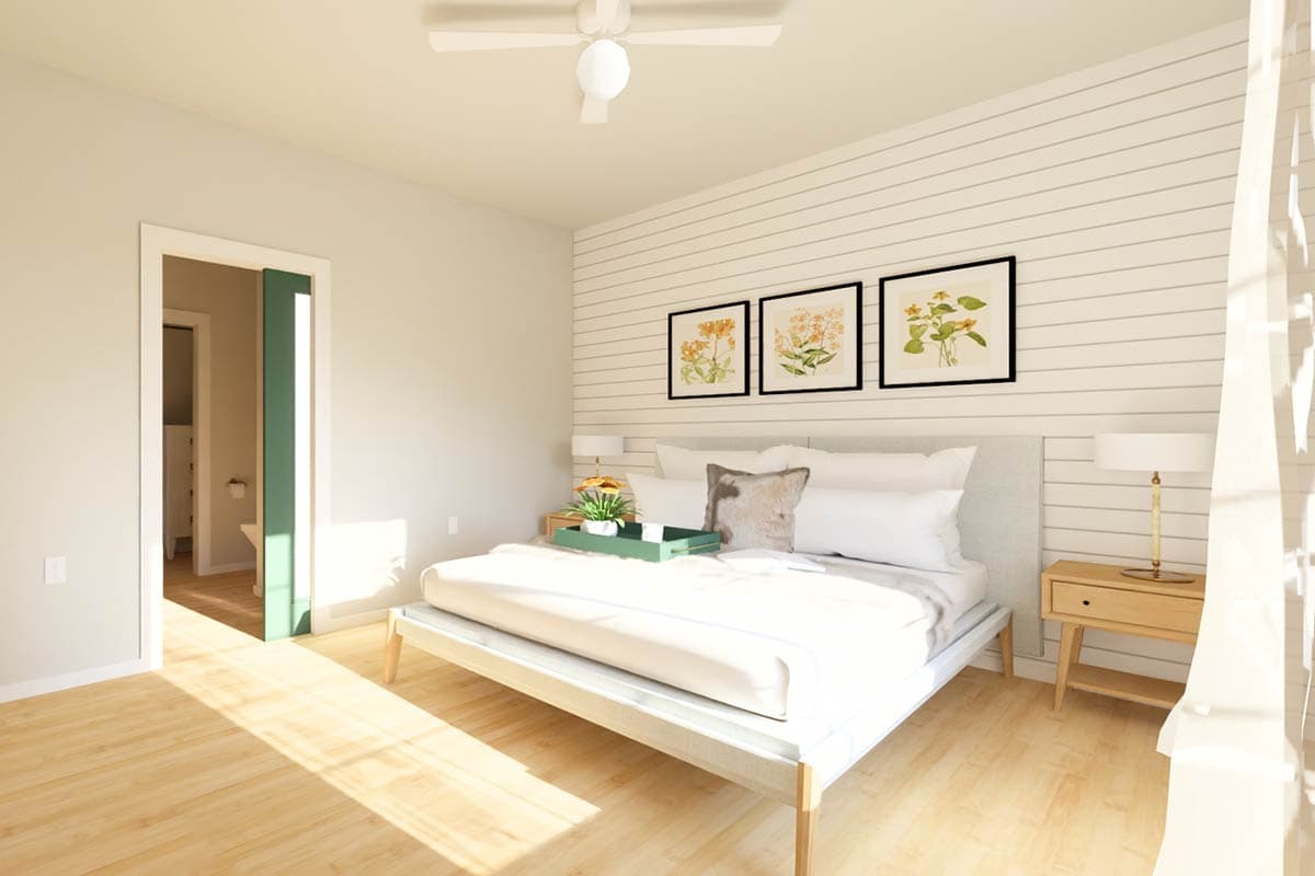 Plan 67768MG: New American House Plan with 3 Beds and 2-Car Garage - 1360 Sq Ft - Image #11 - Country, Craftsman, New American, Ranch