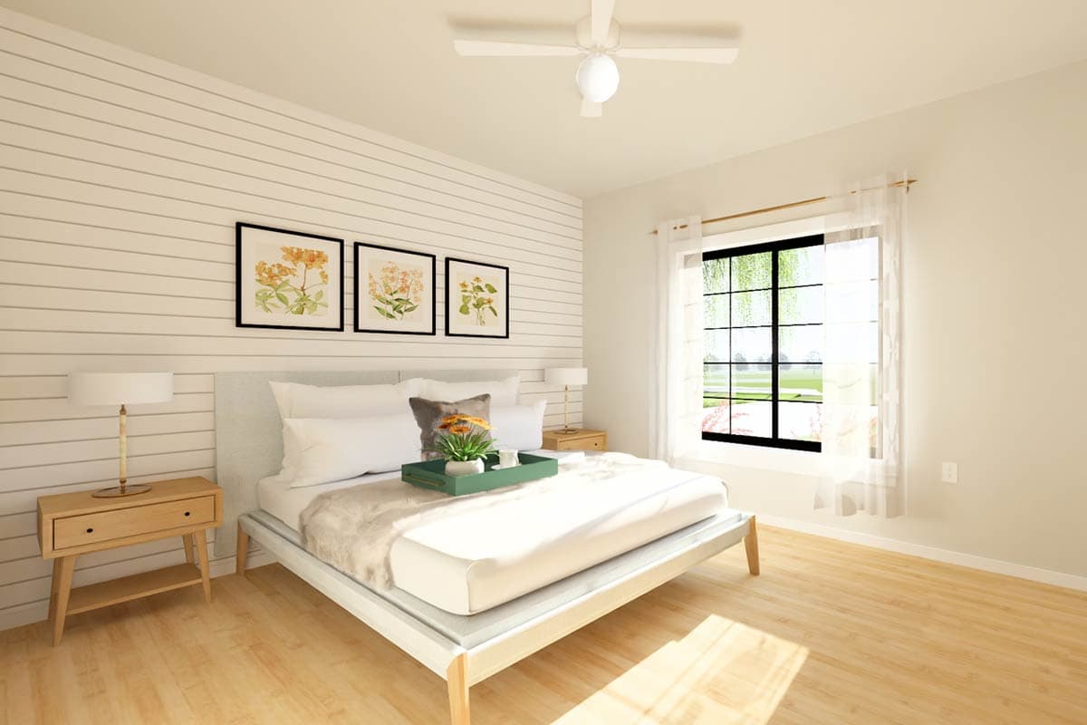 Plan 67768MG: New American House Plan with 3 Beds and 2-Car Garage - 1360 Sq Ft - Image #12 - Country, Craftsman, New American, Ranch