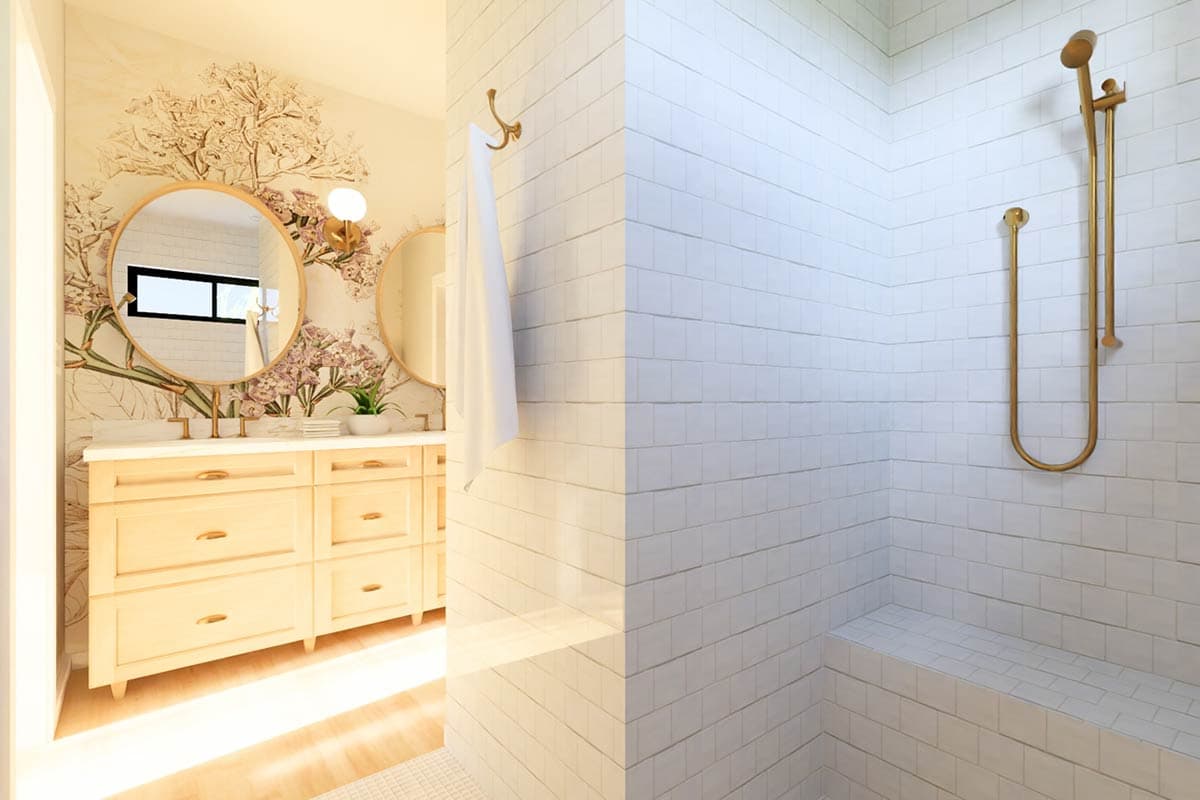 Plan 67768MG: New American House Plan with 3 Beds and 2-Car Garage - 1360 Sq Ft - Image #15 - Country, Craftsman, New American, Ranch