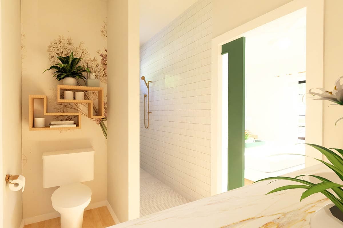 Plan 67768MG: New American House Plan with 3 Beds and 2-Car Garage - 1360 Sq Ft - Image #16 - Country, Craftsman, New American, Ranch