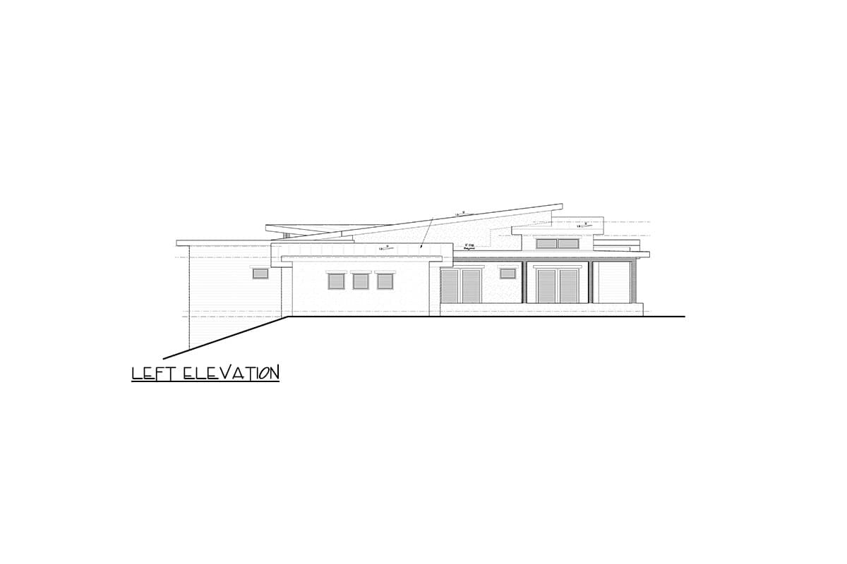 Plan 95222RW: Mid-Century Modern House Plan Under 3000 Square Feet with 4-Car Garage - Image #28 - Mid Century Modern, Modern