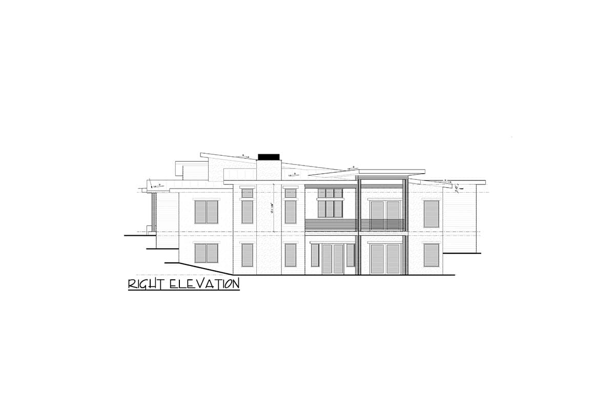 Plan 95222RW: Mid-Century Modern House Plan Under 3000 Square Feet with 4-Car Garage - Image #30 - Mid Century Modern, Modern