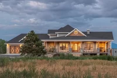 3700 Square Foot Mountain Farmhouse with Wraparound Porch and Lower Level Expansion