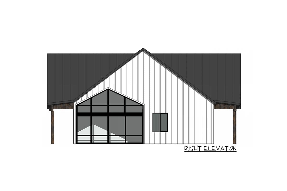 Plan 420113WNT: Craftsman Cottage with Vaulted Great Room and Optional Lower Level Expansion - 1368 Sq Ft - Image #6 - Cabin, Cottage, Country, Craftsman