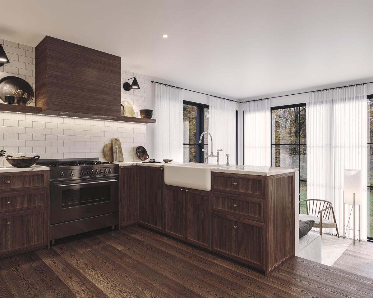 Plan 22656DR: Compact Contemporary Cottage with Upstairs Master Suite with Private Terrace and Bunk Room - Image #8 - Contemporary, Cottage, New American, Rustic, Vacation