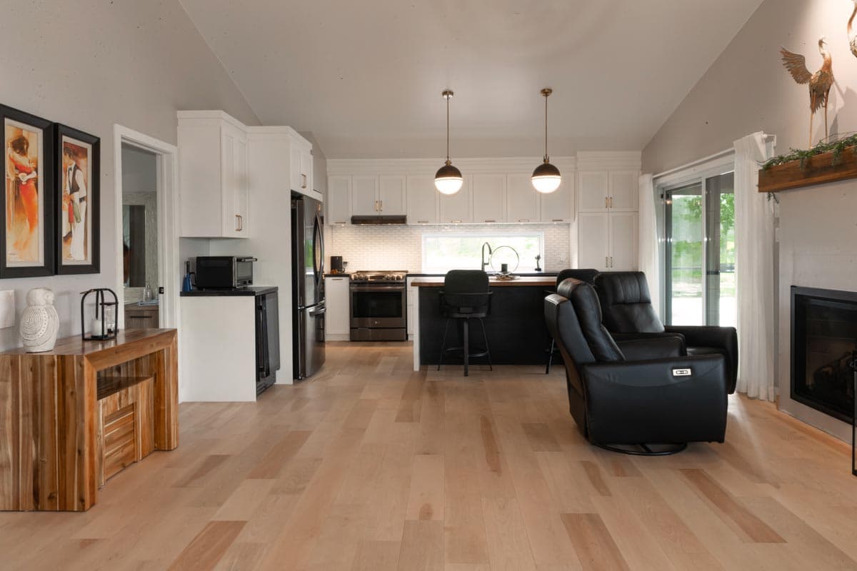 Plan 22673DR: 2 Bed Split Level Contemporary Cottage Under 2000 Sq Ft with Outdoor Space on Both Levels - Image #7 - Cabin, Contemporary, Cottage, Mountain, Vacation