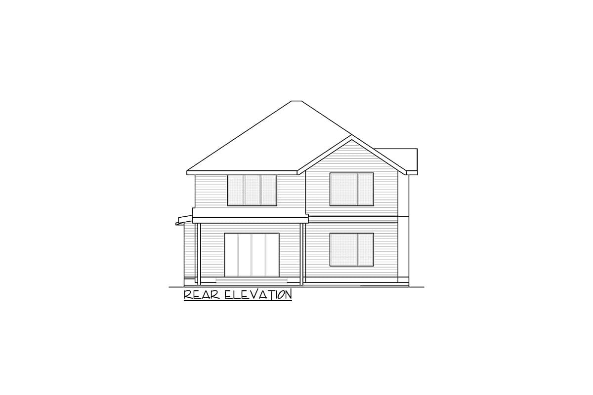 Plan 666226RAF: 3249 Square Foot Contemporary 2-Story House Plan with Main Floor Flex Room - Image #7 - Contemporary, Modern, Northwest