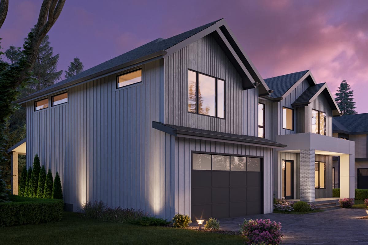 Plan 666227RAF: Contemporary 3400 Square Foot Home Plan with Loft Overlook - Image #7 - Contemporary, New American, Northwest, Shingle