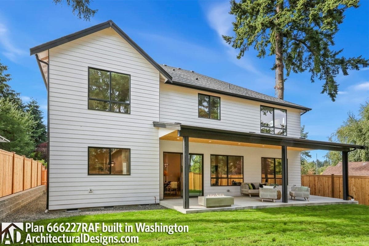 Plan 666227RAF: Contemporary 3400 Square Foot Home Plan with Loft Overlook - Image #6 - Contemporary, New American, Northwest, Shingle