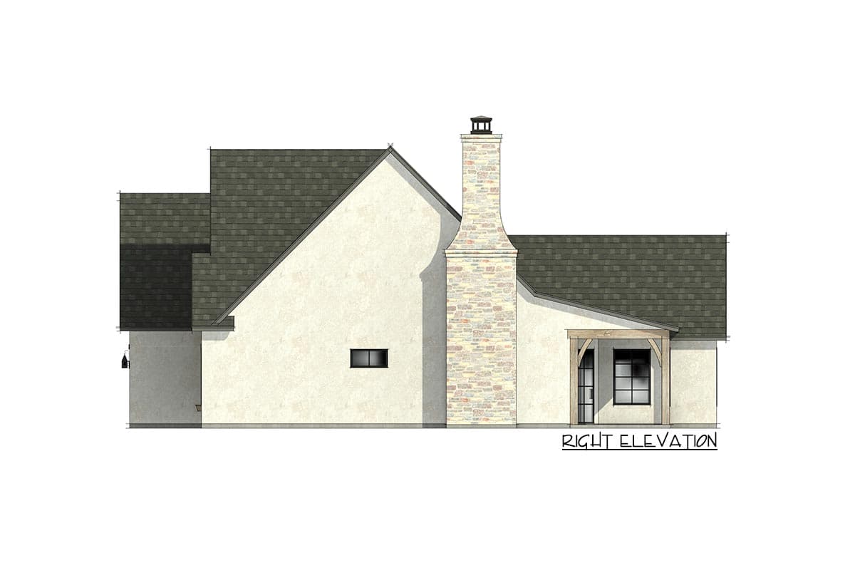 Plan 818079JSS: Transitional French Country House Plan with 2-Car Garage - Image #8 - European, Farmhouse, French Country, Modern Farmhouse, Transitional