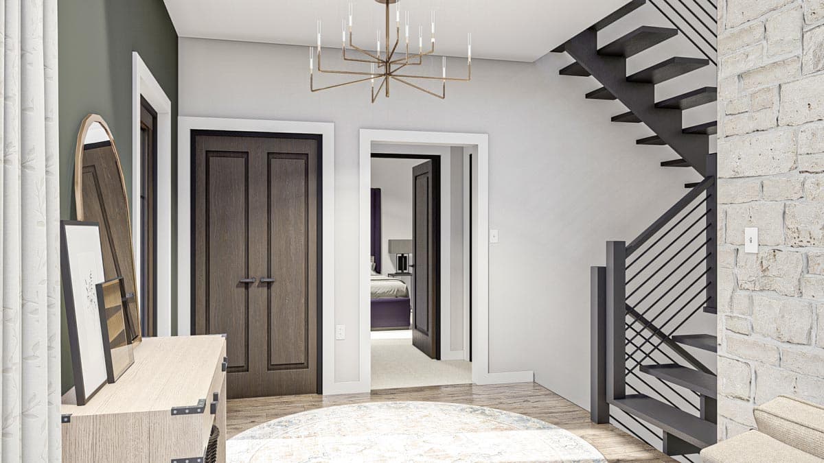 Plan 623284DJ: 3240 Square Foot Contemporary Tudor-Style House Plan with Vaulted Interior - Image #9 - European, New American, Transitional, Tudor