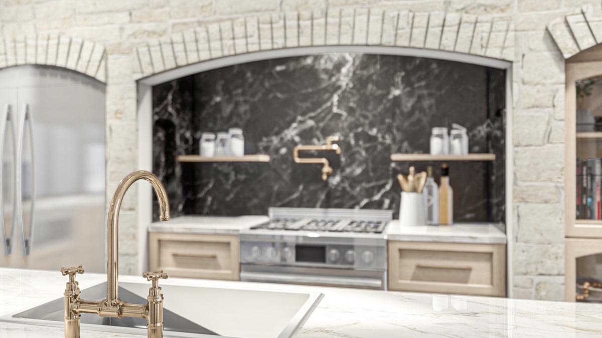 Plan 623284DJ: 3240 Square Foot Contemporary Tudor-Style House Plan with Vaulted Interior - Image #14 - European, New American, Transitional, Tudor