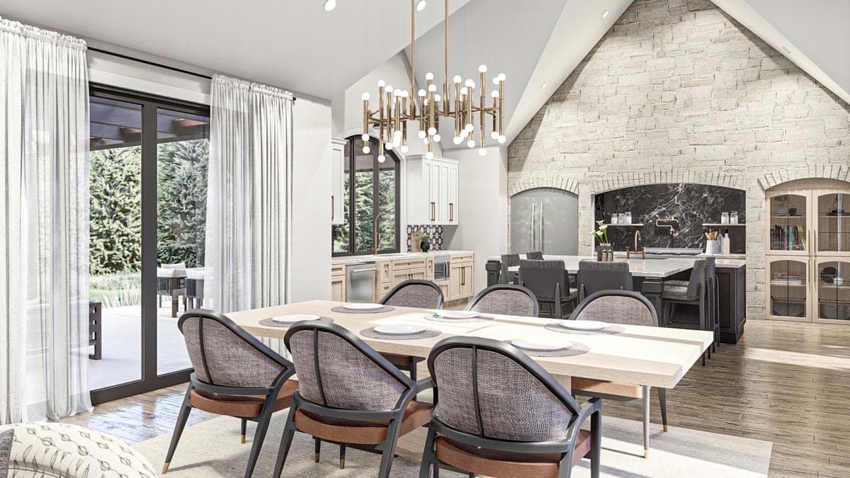 Plan 623284DJ: 3240 Square Foot Contemporary Tudor-Style House Plan with Vaulted Interior - Image #17 - European, New American, Transitional, Tudor